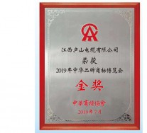 2019年中華商標(biāo)博覽會金獎(jiǎng)